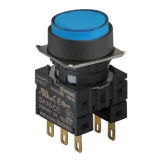 S16PR-E1B2C BLUE/2C Кнопочный выключатель, круглый, 16 мм