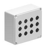 LPZM12CA8 Корпус для пультов управления на 12 кнопок d=22 мм, металл, серый, 170х190х90 мм