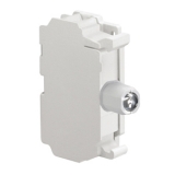 LPXLPSM8 Светодиодный индикатор для кнопочных пультов типа LPZ, с постоянным свечением, с полной защитой от повыш. напряжения, с пружинным подключением, питание 185…265V AC, цвет белый