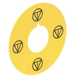 LPXAU123 Пластиковый диск для грибовидных кнопок с символами IEC60417-5638, 60 мм