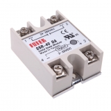 SSR-F-10DA (с сменным предохранителем) 1-фазное твердотельные реле 10A  U вх. упр. 3-32VDC (вкл/выкл реле), Uвых 24-380VAC, переход через 0