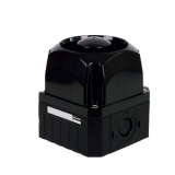 MQVS-1500-B 12-24VDC Кубообразный звуковой оповещатель, многозвучный, 15 звуков, квадрат 95 мм, черный, 12-24VDC