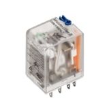DRM570220LT Реле 5А, 4С, катушка управления 220VDC, Светодиод + тествая кнопка,Weidmuller