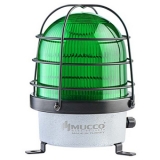 SNT-D12513-2 Сигнальная лампа в алюминиевом корпусе, стробоскопический эффект, Зелёный , 12-24V AC/DC, IP65.