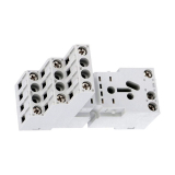 HR6XS21  колодка для реле HR602C  с 2 C/O конт. винт. клемм., конт. клемм. все на верх. стороне