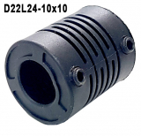 D22L24-10x10  COUPLING Муфта пластиковая для энкодера. внутр d=10 мм, внешний d=22 мм. длина муфты 25 мм