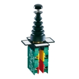 8 LM2T J210 Координатная рукоятка 2 положения в металлическом корпусе, без фиксации положения, с механической блокировкой