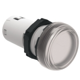 LPMLB7 Моноблочный светодиодный индикатор, d=22 мм, постоянное свечение, 24VAC/DC, Т= -25...+70 C, IP66, IP67, IP69K с передней; IP20 с задней стороны, Цвет прозрачный