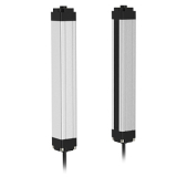 LG40-T2605TPA-F2 Световая завеса, приемник, количество оптических лучей 26, расст. между лучами 40 мм, выход PNP, режим работы: на свет/на затемнение, расст.  0.1-5 м, питание 12…24VDC, алюминий,  IP65, кабель 18 см с разъёмом M12