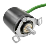 RDE38BS6-20*12-1-SGG, Многооборотный абсолютный энкодер с цельным валом (20бит*12бит, SSI, 5В)