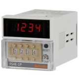 FS4E-1P2 Цифровой таймер, прямой/обр. счёт, механич. уст., 8 конт. штекер, 4 цифры, 48x48x85 мм, 24-48VDC/24VAC, задержка вкл., ипульс. режим, запуск при вкл. питания, вход без напр. NPN, выход - реле контакт 1С. Колодки (PG-08, PS-08) продаются отдельно