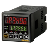 CT6S-2P2T Счётчик-таймер, 1/16 DIN, 6 разрядный СИД дисплей, 2 уставки, 2 релейных выхода &1NPN-выход с открытым коллектором, выход RS485, 24-48 VDC/ 24VAC