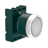 8 LP2T QL107 Толкатель кнопки пластиковый, d=22 мм, c фиксацией, (с монтажным переходником) цвет прозрачный