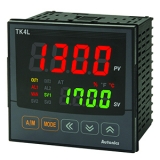 TK4L-14CC Температурный ПИД-контроллер с ЖК-дисплеем (4 разряда), Ш96×В96 мм, 2 упр. вых. по выбору ТТР (NO - 3A 12VDC) или токовый 4…20mA/0…20mA + доп. выход авар. Сиг. (NO - 3A 250VAC), питание 100…240VAC, IP65 (передняя панель)