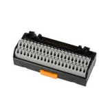 AFL-H40 Интерфейсный модуль (Клеммный блок) ввода-вывода, 40 контактов, индикаторы питания и работы: нет, зажимные безвинтовые контакты, 125VDC/~, шаг контакта 5мм, На DIN-рейку, входная логика: нет, коннектор HIF3BA, XG4A-2031, XG4A-2631