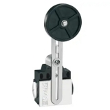 KNF3L20 Концевой выключатель, регулируемый рычаг с резиновым роликом, 2 боковых входа 2NO