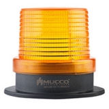 SNT-912-B-3 Сигнальный маяк 90 мм с расширенным диапазоном питания, стробоскопический эффект, Жёлтый, 24-90V DC / 24-60V AC, IP65. Зуммер