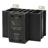 SRPH1-A460 Реле твердотельное со встроенным радиатором, на DIN-рейку: 1 фаза, аналоговый вход 4-20mA, нагрузка 60A, 200-480 VAC, корпус 110×100×100 мм