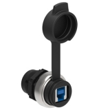 LPCD05 Интерфейс USB, соединение типа В/А гнездо. Переходник под диаметр отверстия d=22 мм