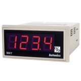 M4Y-DA-5 Измеритель, постоянный ток, СИД, W72xH36 мм, 3 1/2 знака, 1.999A полная шкала, 100-240VAC