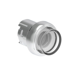 LPSQL207 Металлическая кнопка Platinum диаметром 22 мм, выступающая, с подсветкой, прозрачная, с фиксацией, возврат повторным нажатием, (без крепежного основания LPXAU 120M)