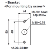 ADS-SB10 Кронштейн для крепления винтовым соединением для датчиков ADS