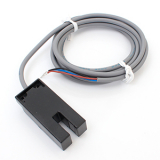 SU-07XP Оптический щелевой датчик, для установки на зубчатые колеса для посчета метража и скорости, щель - 7 мм, Частота макс 5 кГц, Питание 10-30 VDC, Выход PNP, мин диам. объекта 2мм, IP65, Кабель 2 метра, FOTEK