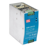 NDR-240-24 Источник питания Mean Well на DIN-рейку 63х125.2х113.5мм, Вход  90…264VAC, /127_370VDC, Выход, 24VDC, 10А, 240Вт