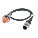 PRW12-4DP Датчик приближения индуктивный НЕэкранированный (не заподлицо), диаметр 12 мм, расст. сраб. до 4 мм, Рабочее напряжение 12-24VDC, выход PNP - НО, 500Гц, с разъёмом на кабеле.