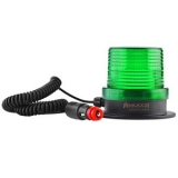 SNT-F915-2 Сигнальный маяк с разъемом для прикуривателя, магнитный, стробоскопический эффект, Зелёный , 12-24V AC/DC, IP65.